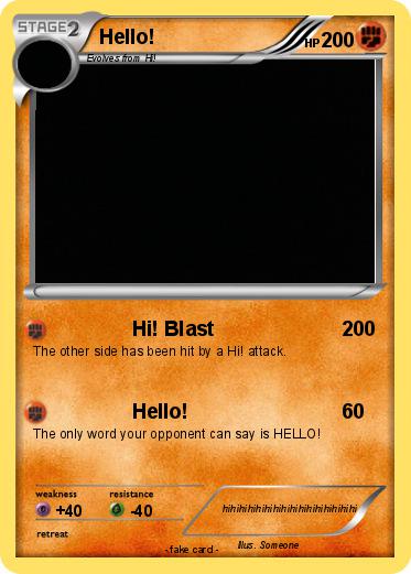 Pokemon Hello!
