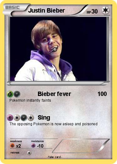 Pokemon Justin Bieber