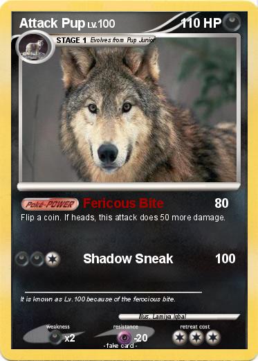 Pokemon Attack Pup