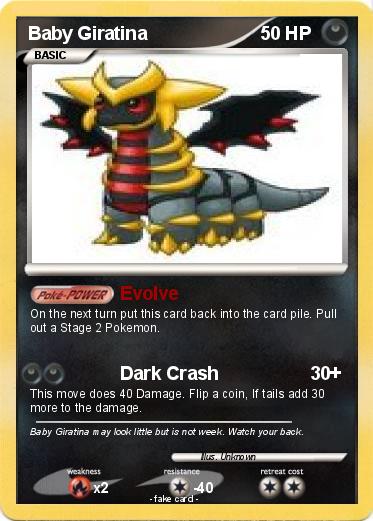 Pokemon Baby Giratina