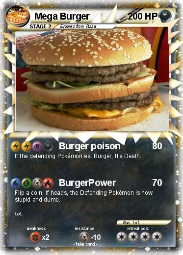 Pokemon Mega Burger