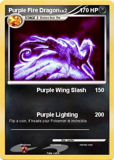 Pokemon Purple Fire Dragon