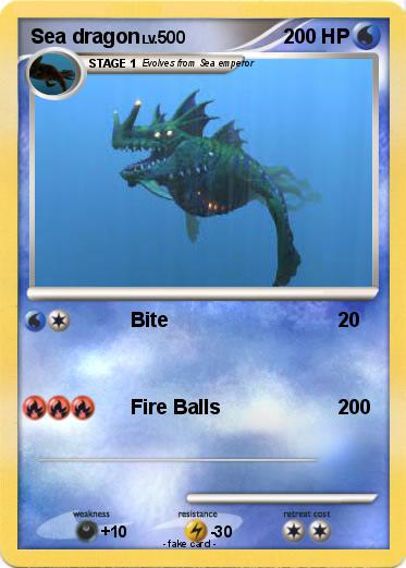 Pokemon Sea dragon
