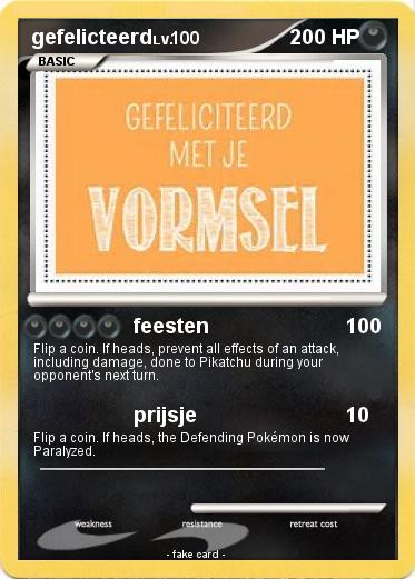Pokemon gefelicteerd
