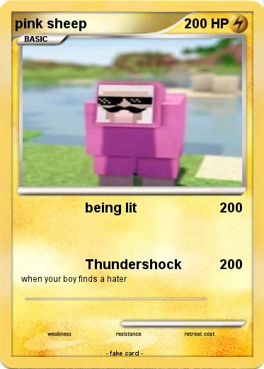 Pokemon pink sheep