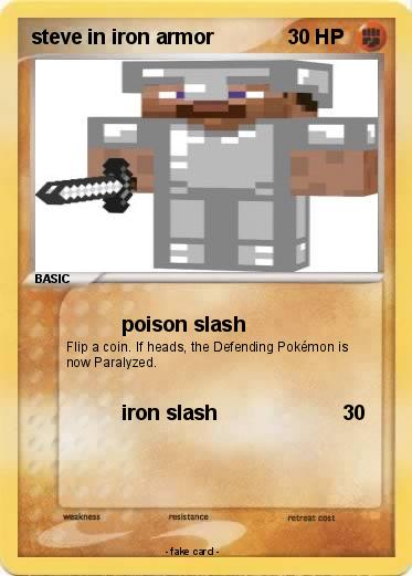 Pokemon steve in iron armor