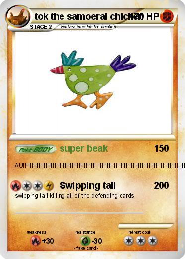 Pokemon tok the samoerai chicken