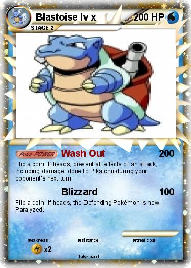 Pokemon Blastoise lv x