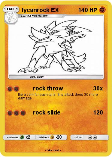 Pokemon lycanrock EX