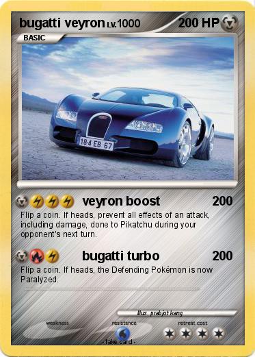 Pokemon bugatti veyron