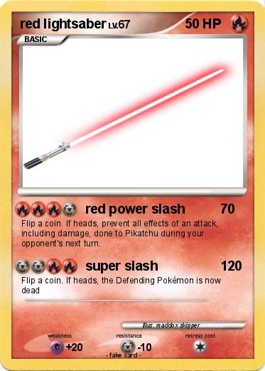 Pokemon red lightsaber