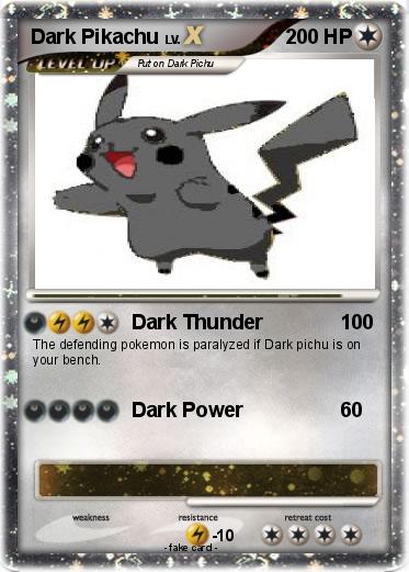 Pokemon Dark Pikachu