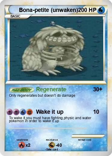 Pokemon Bona-petite (unwaken)