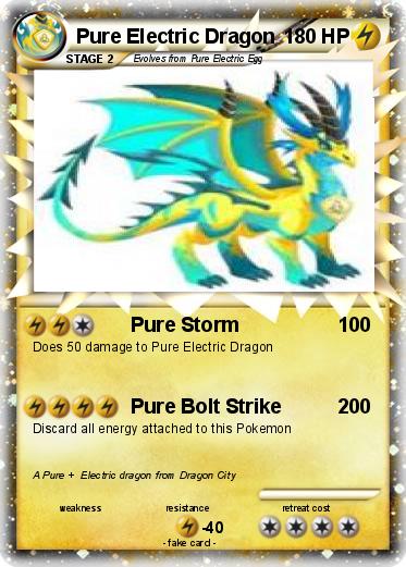 Pokemon Pure Electric Dragon