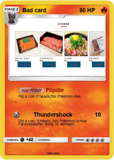 Pokemon Bad card