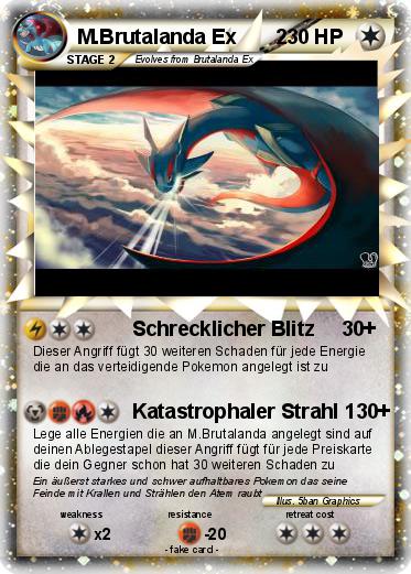 Pokemon M.Brutalanda Ex       2