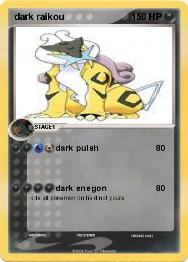 Pokemon dark raikou