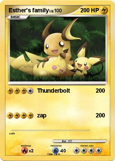 Pokemon Esther's family