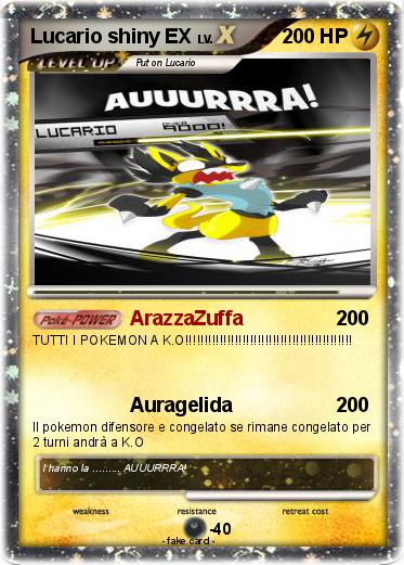 Pokemon Lucario shiny EX