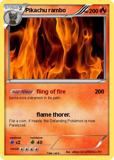 Pokemon Pikachu rambo