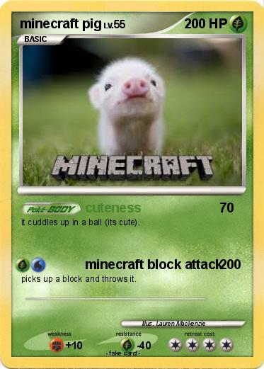 Pokemon minecraft pig
