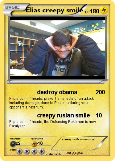Pokemon Elias creepy smile