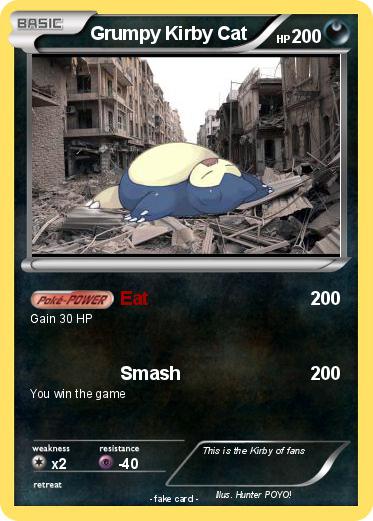 Pokemon Grumpy Kirby Cat