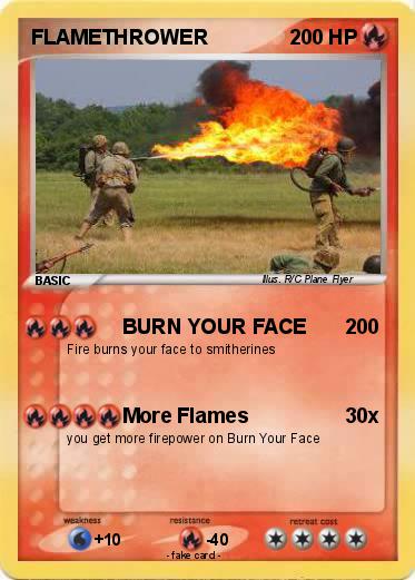 Pokemon FLAMETHROWER