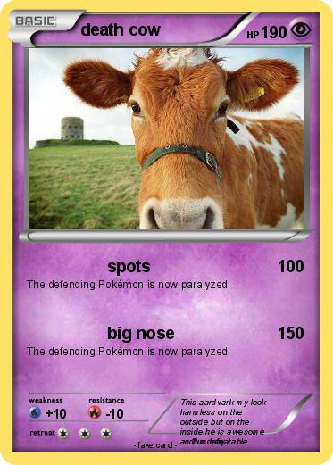 Pokemon death cow