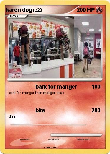 Pokemon karen dog