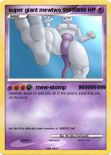 Pokemon super giant mewtwo 99999