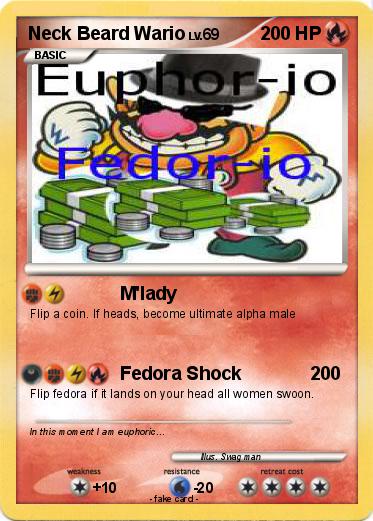 Pokemon Neck Beard Wario