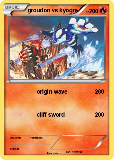 Pokemon groudon vs kyogre