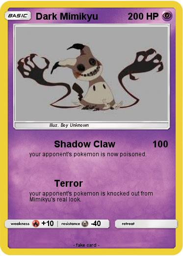 Pokemon Dark Mimikyu