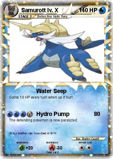 Pokemon Samurott lv. X