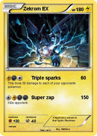 Pokemon Zekrom EX                                                                                                       wwwwwwwwwwww