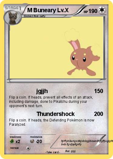 Pokemon M Buneary Lv.X