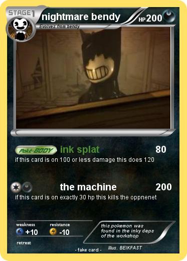 Pokemon nightmare bendy