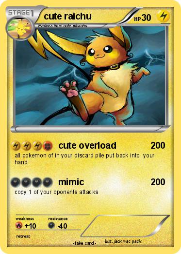 Pokemon cute raichu