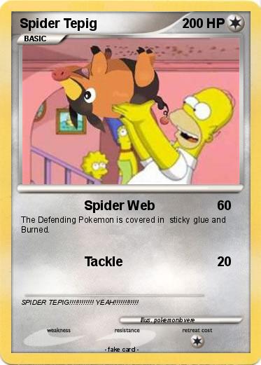 Pokemon Spider Tepig