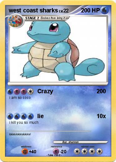 Pokemon west coast sharks