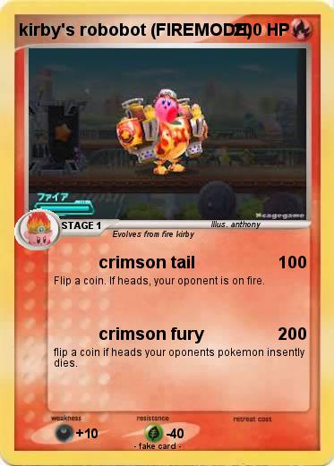 Pokemon kirby's robobot (FIREMODE)