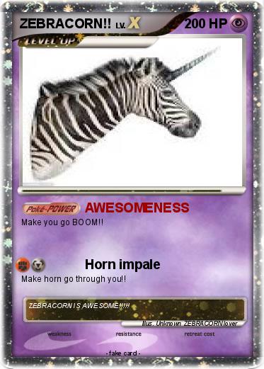 Pokemon ZEBRACORN!!