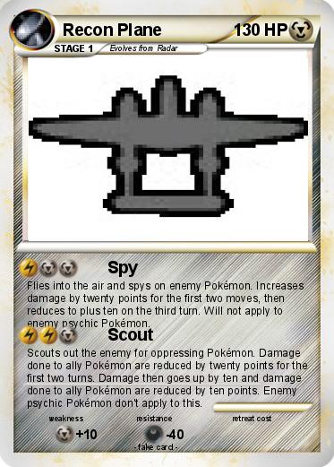 Pokemon Recon Plane