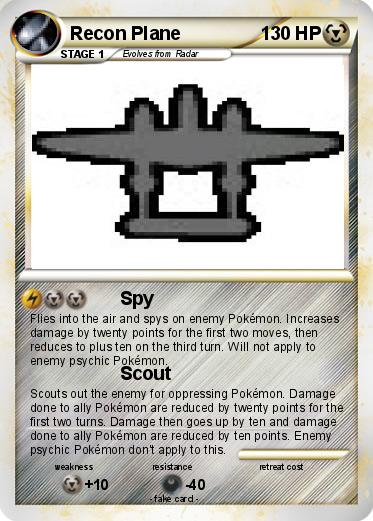 Pokemon Recon Plane