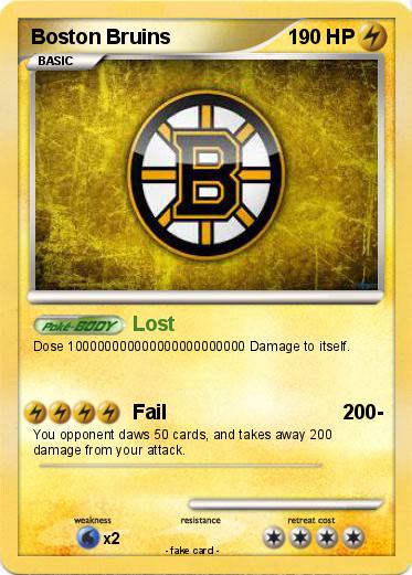 Pokemon Boston Bruins
