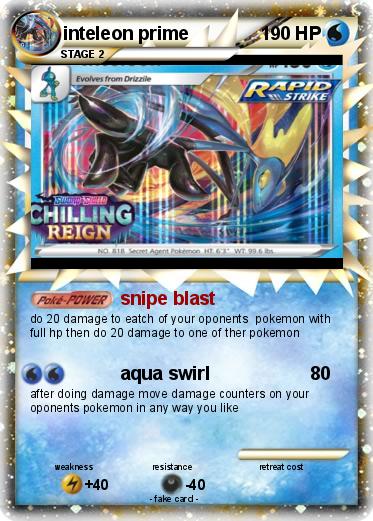 Pokemon inteleon prime