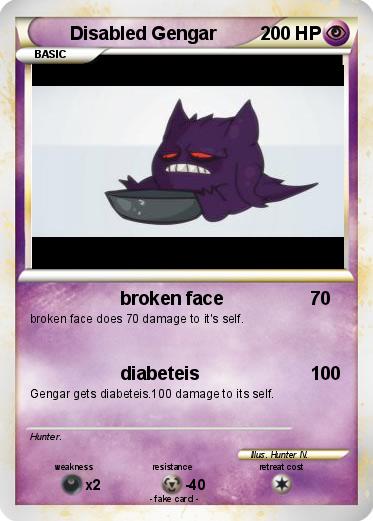 Pokemon Disabled Gengar