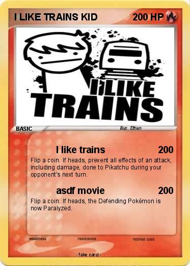 Pokemon I LIKE TRAINS KID
