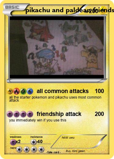 Pokemon pikachu and paldean friends